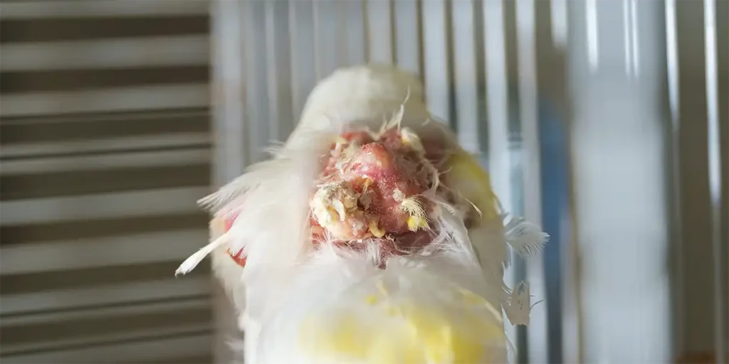 Quistes de pluma en canarios. Centro Veterinario Madrid Exóticos.